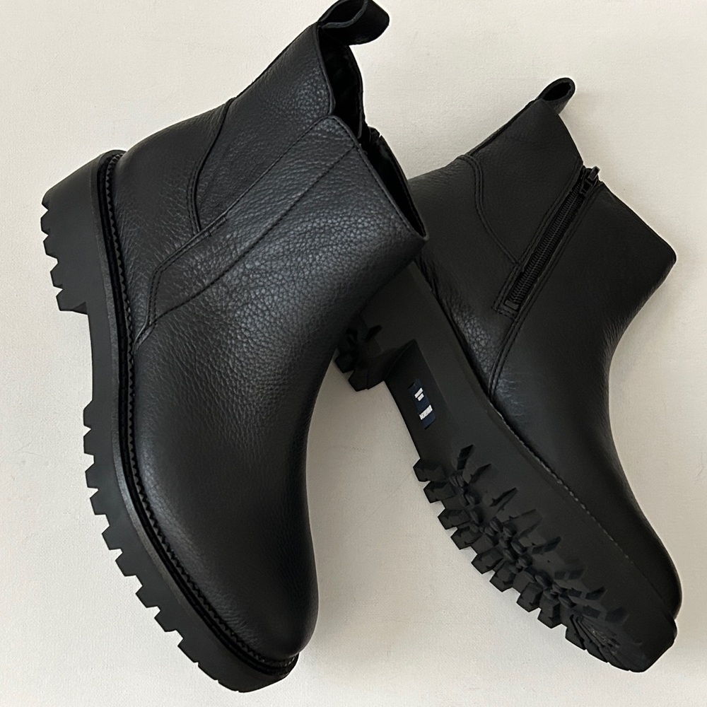 Nordstrom Brand New Leather Water Resistant Ankle Boots